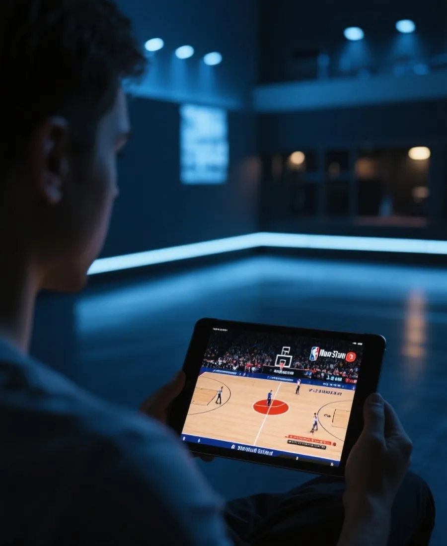 移动端观看NBA直播示意图
